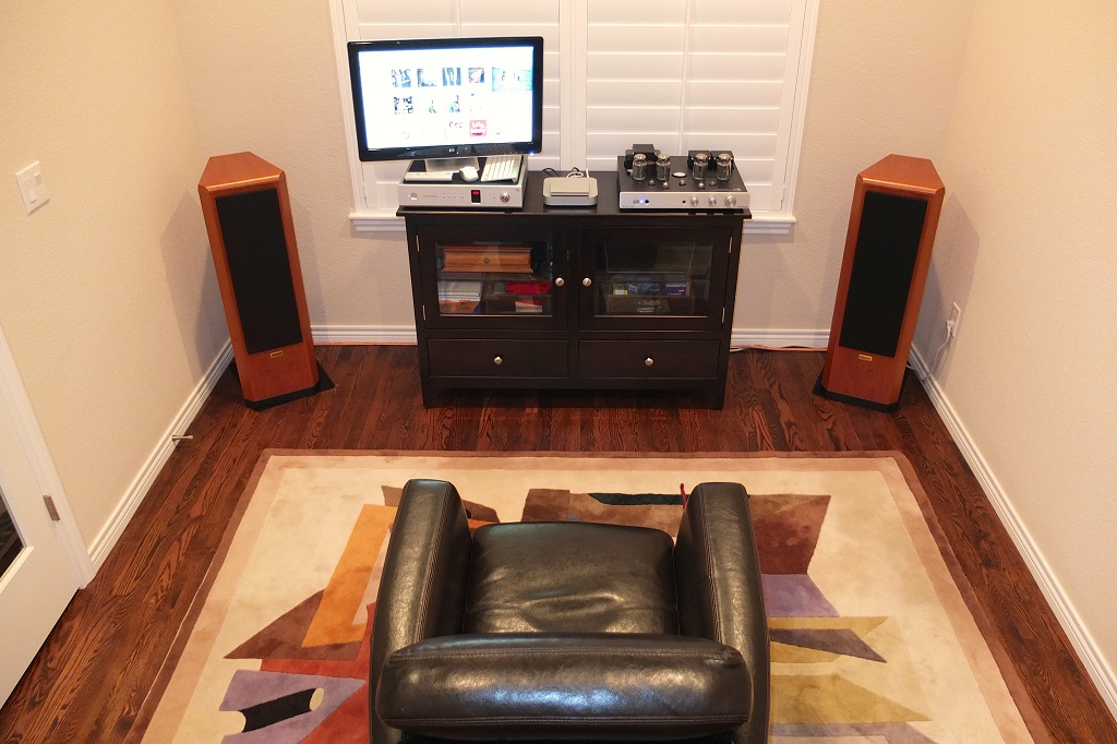 Modern Small Listening Room Setup with Futuristic Setup